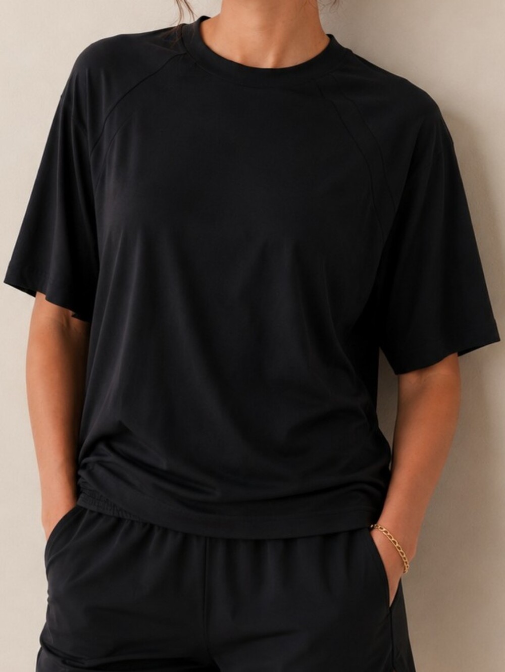 Skims Nike Skims Airy Boyfriend Tee Shirt Obsidian Black Small NWT